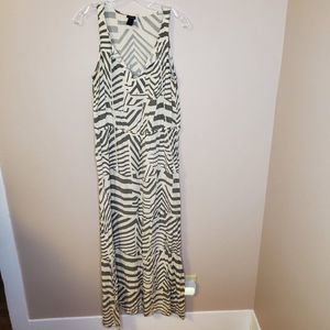 Ann Taylor Green Ivory Sarfari Dress